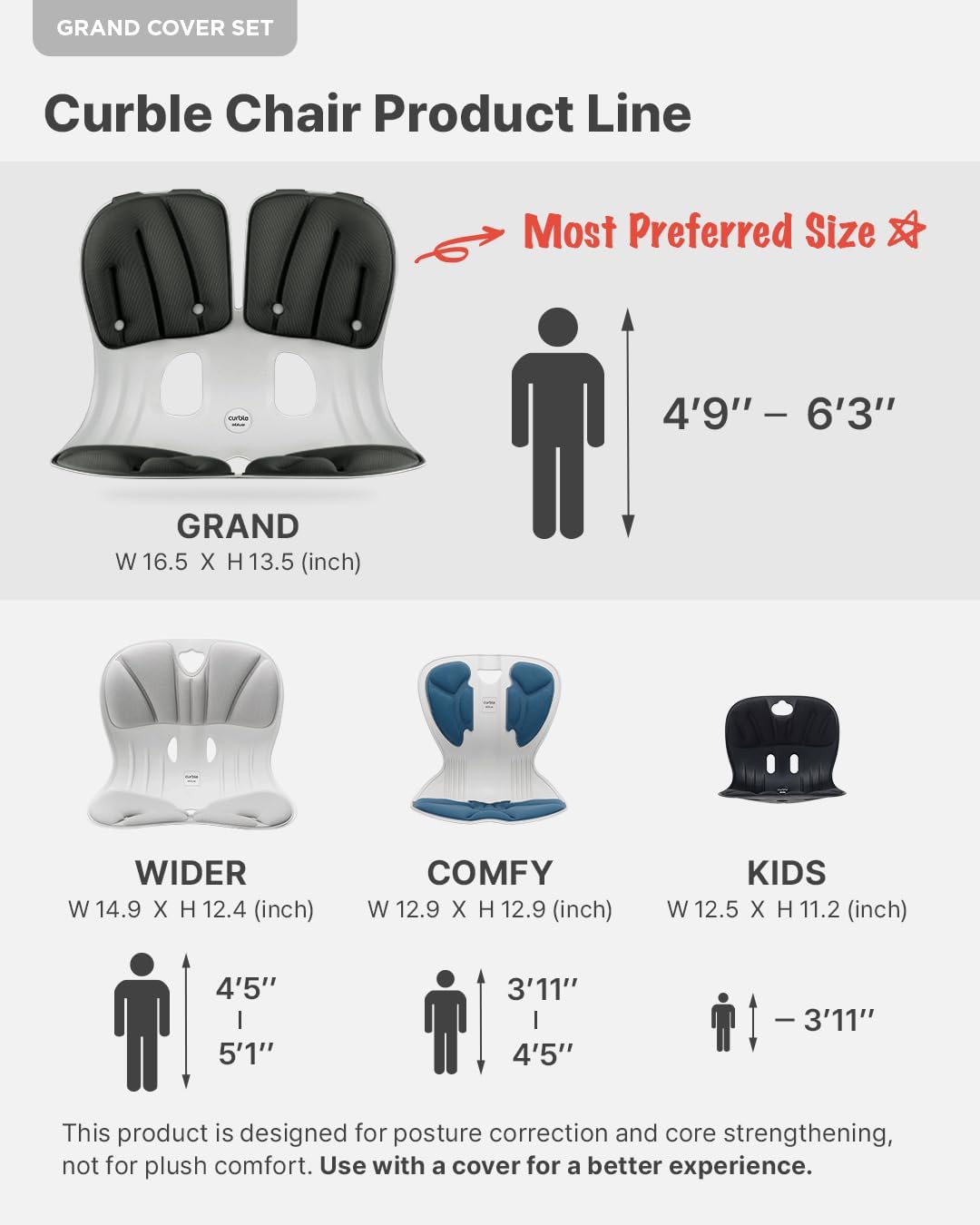 Ergonomic Back Support Chair for Home & Office