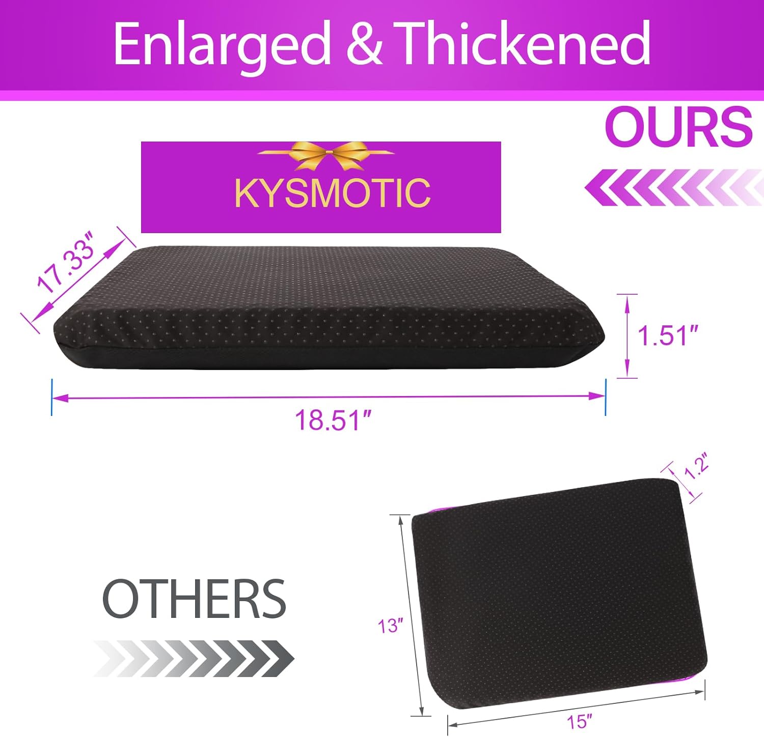 Thick Gel Cushion: Comfort for Office & Wheelchair