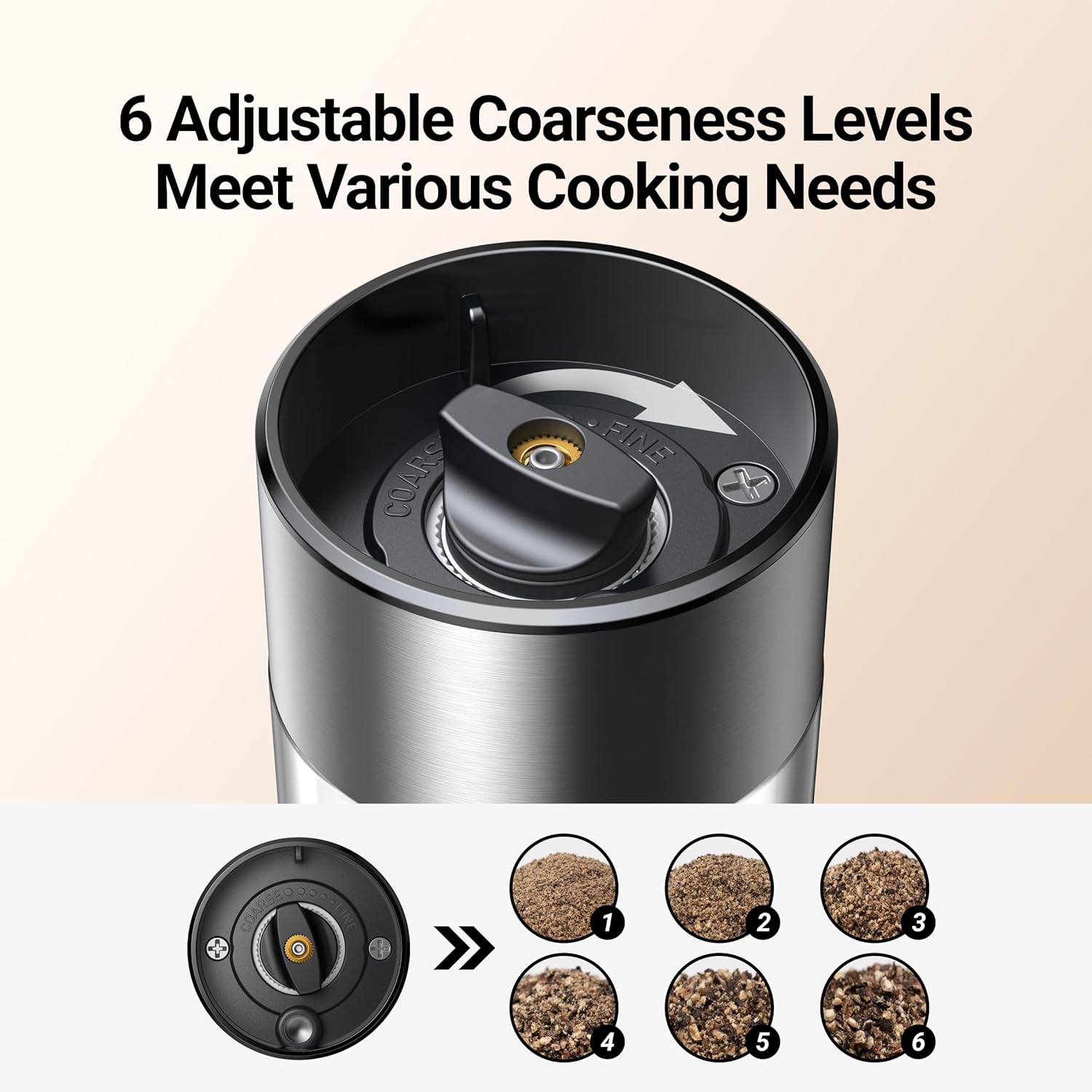 Electric Salt and Pepper Grinder Set